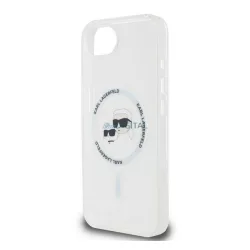   HUSĂ! - KARL LAGERFELD IML K&CH HEADS METAL FRAME MAGSAFE silicon protector de telefon (rezistent la șocuri, protector de cameră, MagSafe) pentru Apple iPhone 16e