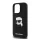 HUSĂ! - KARL LAGERFELD LIQUID SILICONE KARL HEAD MAGSAFE silicon protector de telefon (rezistent la șocuri, MagSafe) BLACK Apple iPhone 16 Pro