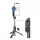 AWEI selfie stick (universal, suport trepied, magnetic, reglabil, telecomandă bluetooth, 104cm) NEGRU