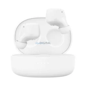 BELKIN SOUNDFORM BOLT căști bluetooth STAREO (v5.2, TWS, microfon, IPX4 rezistent la apă + încărcător) ALB