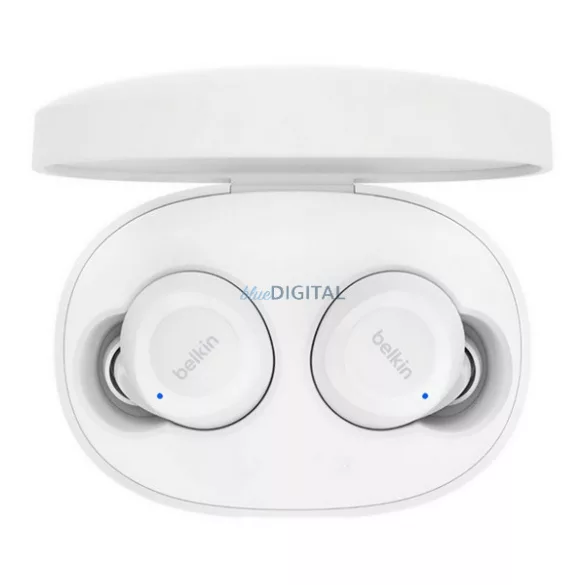 BELKIN SOUNDFORM BOLT căști bluetooth STAREO (v5.2, TWS, microfon, IPX4 rezistent la apă + încărcător) ALB