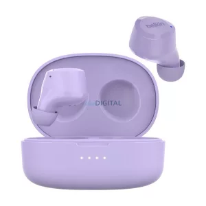 BELKIN SOUNDFORM BOLT căști bluetooth STAREO (v5.2, TWS, microfon, IPX4 rezistent la apă + încărcător) LILA