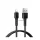 REMAX LEYA cablu de date (USB - lightning, 2.4A, încărcător rapid, 100cm) NEGRU