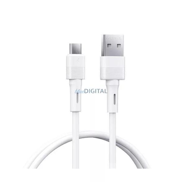 REMAX LEYA cablu de date (USB - microUSB, 2.4A, încărcător rapid, 100cm) ALB