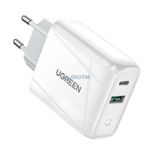 UGREEN CD170 încărcător de rețea USB+Type-C (36W, încărcător rapid PD 4.0) ALB