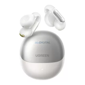 UGREEN HITUNE S5 WS210 cască bluetooth STAR (v5.4, TWS, microfon, IPX5, clip-on + încărcător) ALB