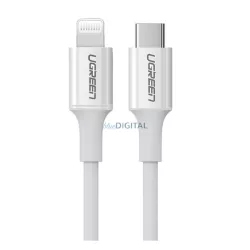   UGREEN US171 cablu de date (Tip-C - Lightning, 20W, încărcare rapidă PD, 150cm) ALB