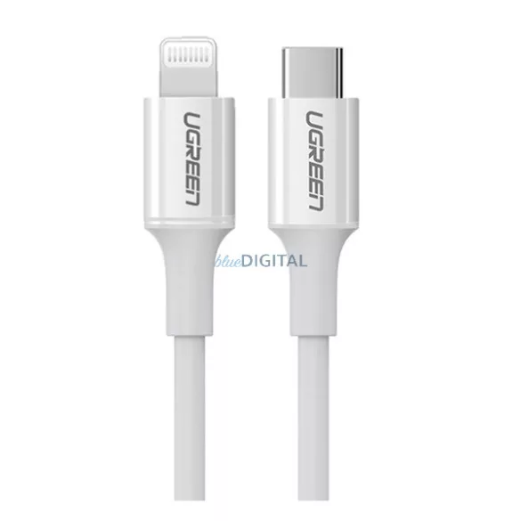 UGREEN US171 cablu de date (Tip-C - Lightning, 20W, încărcare rapidă PD, 150cm) ALB