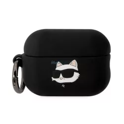   KARL LAGERFELD 3D LOGO NFT CHOUPETTE HEAD Carcasă din silicon (carabină) BLACK Apple AirPods Pro 2