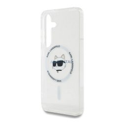   HUSĂ! - KARL LAGERFELD IML CHOUPETTE HEAD MAGSAFE silicon telefon protector (rezistent la șocuri, protector de cameră, MagSafe) pentru Samsung Galaxy S25 (SM-S931)