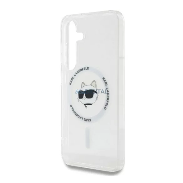 HUSĂ! - KARL LAGERFELD IML CHOUPETTE HEAD MAGSAFE silicon telefon protector (rezistent la șocuri, protector de cameră, MagSafe) pentru Samsung Galaxy S25 (SM-S931)