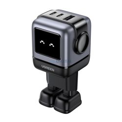   UGREEN NEXODE RG Încărcător de curent alternativ USB+2 cu priză Type-C (65W, GaN, încărcător rapid, afișaj LED)
