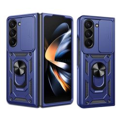   HUSĂ! - Protector de telefon din silicon Defender (rezistent la șocuri, inel de reținere, protector de cameră) CUTTING BLUE Samsung Galaxy Z Fold7 (SM-F966)