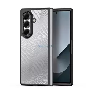 HUSĂ! - DUX DUCIS AIMO silicon telefon protector (rezistent la șocuri, protecția camerei, mat, val) BLACK Samsung Galaxy Z Fold7 (SM-F966)
