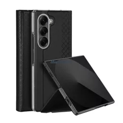   HUSĂ! - DUX DUCIS BRIL plastic protector de telefon (rezistent la șocuri, piele efect spate, desktop, diamant) BLACK Samsung Galaxy Z Fold7 (SM-F966)