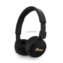   GUESS SCRIPT METAL LOGO căști bluetooth STAR (v5.3, microfon, IPX4 rezistent la apă) NEGRU