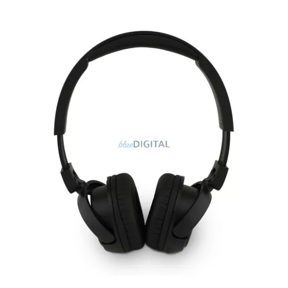 GUESS SCRIPT METAL LOGO căști bluetooth STAR (v5.3, microfon, IPX4 rezistent la apă) NEGRU