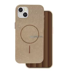   HUSĂ! - Silicon protector de telefon (spate din plastic, protector de cameră, MagSafe, lucios) BARNA Apple iPhone 14