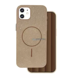   HUSĂ! - Silicon protector de telefon (spate din plastic, protector de cameră, MagSafe, lucios) BARNA Apple iPhone 12, iPhone 12 Pro