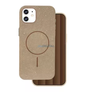 HUSĂ! - Silicon protector de telefon (spate din plastic, protector de cameră, MagSafe, lucios) BARNA Apple iPhone 12, iPhone 12 Pro