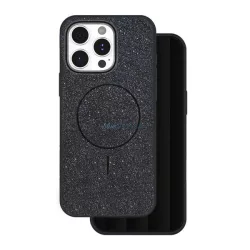   HUSĂ! - Silicon protector de telefon (spate din plastic, protecție cameră, MagSafe, lucios) BLACK Apple iPhone 15 Pro
