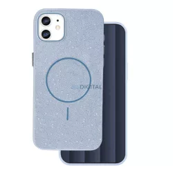   HUSĂ! - Protector de telefon din silicon (spate din plastic, protector de cameră, MagSafe, lucios) BRIGHT BLUE Apple iPhone 12, iPhone 12 Pro