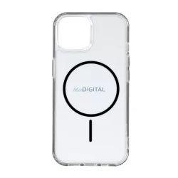   HUSĂ! - Silicon Phone Protector (Ultra-subțire, spate din plastic, MagSafe, Air-cushioned Corner) BLACK Apple iPhone 15 Pro Max