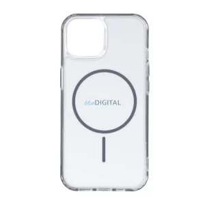 HUSĂ! - Silicon protector de telefon (ultra-subțire, spate din plastic, MagSafe, călcâi cu pernă de aer) BREATH GREY Apple iPhone 15