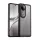 HUSĂ! - Silicon protector de telefon (rezistent la șocuri, spate transparent) BLACK Vivo V50