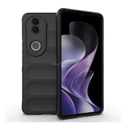   HUSĂ! - Silicon protector de telefon (rezistent la șocuri, protecția camerei, 3D) BLACK Vivo V50