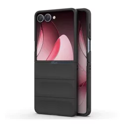   HUSĂ! - Silicon protector de telefon (rezistent la șocuri, protecție cameră 3D) BLACK Samsung Galaxy Z Flip7 (SM-F766)