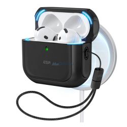  ESR ORBIT HALOLOCK carcasă din plastic (rezistentă la șocuri, curea, MagSafe) BLACK Apple AirPods 4