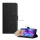 HUSĂ! - Husă Standing, efect piele (FLIP, deschidere laterală, desktop, pătrată, premium) BLACK Motorola Moto G86 (XT2307)