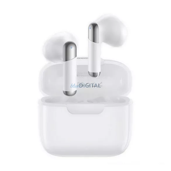 Căști bluetooth REMAX COZYBUDS STAREO (v5.4, TWS, microfon, anulare zgomot + încărcător) ALB