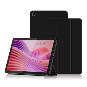 Carcasă Standing, efect piele (FLIP activ, deschidere laterală, TRIFOLD, suport desktop) BLACK Lenovo Tab 10.1 (TB-311FU)