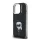 HUSĂ! - KARL LAGERFELD IML AQUARELLE KARL silicon telefon protector (rezistent la șocuri, protecția camerei) BLACK Apple iPhone 16 Pro