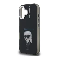   HUSĂ! - KARL LAGERFELD IML AQUARELLE KARL silicon telefon protector (rezistent la șocuri, protecția camerei) BLACK Apple iPhone 16