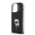 HUSĂ! - KARL LAGERFELD IML AQUARELLE KARL silicon telefon protector (rezistent la șocuri, protecția camerei) BLACK Apple iPhone 15 Pro