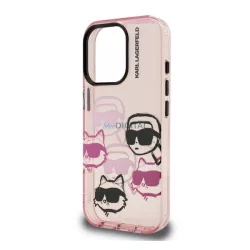   HUSĂ! - KARL LAGERFELD IML MULTI K&CH HEADS silicon telefon protector (rezistent la șocuri, protecția camerei) ROSE CULOUR Apple iPhone 16 Pro