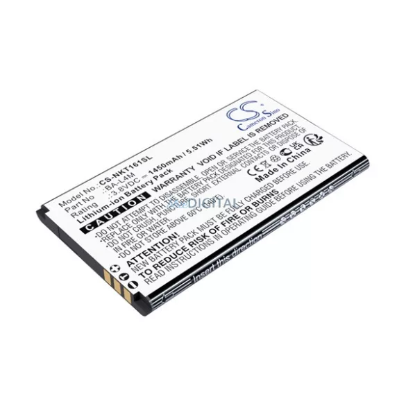 Baterie CAMERON SINO Li-Ion (3.8V/ 1450mAh, compatibil Nokia BA-L4M) BLACK Nokia 3210 4G, 235 4G (2024), 225 (2015)