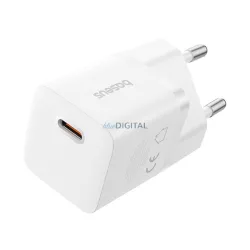   BASEUS GaN5 MINI 1C încărcător de rețea Priza Type-C (25W, încărcător rapid PD, GaN) ALB