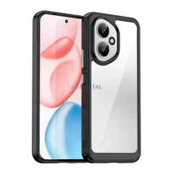   HUSĂ! - Silicon protector de telefon (rezistent la șocuri, spate transparent) BLACK Honor 400