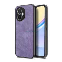   HUSĂ! - Silicon protector pentru telefon (rezistent la impact, spate din piele, protector pentru cameră) LILA Honor 400