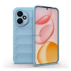 HUSĂ! - Silicon protector de telefon (rezistență la șocuri, protecție cameră, 3D) LIGHT BLUE Honor 400
