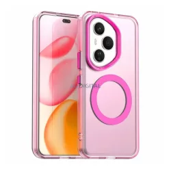   HUSĂ! - Silicon protector pentru telefon (rezistent la șocuri, spate din plastic, protector pentru cameră, MagSafe) RÓZSASZÍN Honor 400 Pro