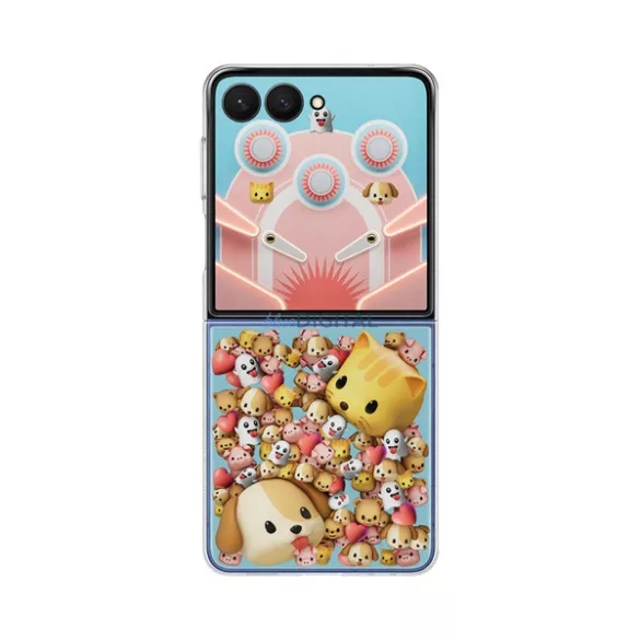 HUSĂ! - SAMSUNG plastic telefon protector (rezistent la șocuri, transparent detașabil + carte de buzunar spate capac) pentru Samsung Galaxy Z Fold7 (SM-F966)