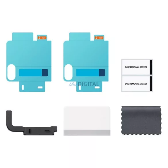 SAMSUNG ecran protector film 2pcs (anti-orbire, ștergeți, afișaj exterior + bezel) pentru Samsung Galaxy Z Flip7 (SM-F766)