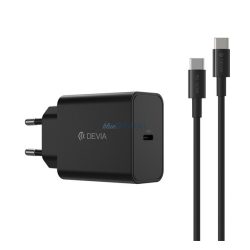   DEVIA ROCKET încărcător de rețea cu priză Type-C (45W, încărcător rapid PD + cablu Type-C) ALB