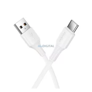 HOCO X120 cablu de date (USB - Tip-C, 15W, încărcător rapid, 100cm) ALB