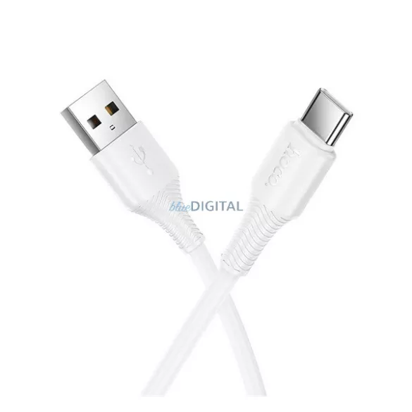 HOCO X120 cablu de date (USB - Tip-C, 15W, încărcător rapid, 100cm) ALB